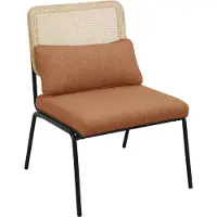 SVITA SVEA Loungesessel Rattansessel Retrosessel Rattan vintage Braun