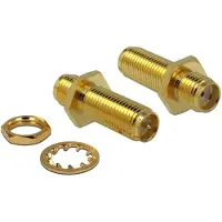DeLOCK RF-Adapter SMA (W) bis RP-SMA (W) Bulkhead