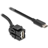 DeLOCK Keystone Modul USB 2.0 A Buchse zu USB Type-C St 1,5m