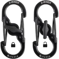 Nite Ize NI-LSBM-01-2R3 Karabinhage MicroLock S-Biner 2 35 mm x 15 mm x 7 mm 2 stk