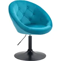 SVITA HAVANNA Sessel Lounge Clubsessel Barhocker Drehsessel Retro Samt Petrol