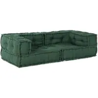 vidaXL Modularer Pouf Gestreift Stoff