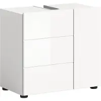Xonox .home Waschtischunterschrank Vira BxHxT 60 x 56 x 32 cm Frontfarbe weiß hochglanz
