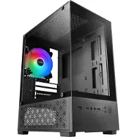 Mars Gaming MC-SE2, Mini Tower, PC, Schwarz, micro ATX, Mini-ITX, Gaming, Multi