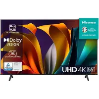 Hisense 55A6N 55 Zoll 4K UHD Smart TV, 139,7 cm (55"), 3840 x 2160 Pixel, DLED, Smart-TV, WLAN, Schwarz