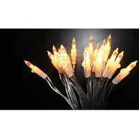 EGB LED-Lichterkette 50 LEDs transparent/bernstein