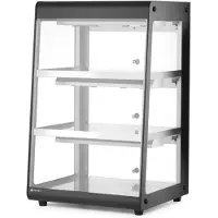 Hendi Beheiztes Thekendisplay, , Schwarz, 220-240V/500W, 472x447x(H)775mm