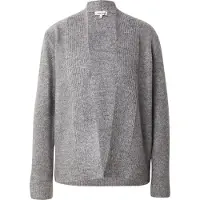 More & more Cardigan mit offener Front in warm grey melange | Gr.: 42