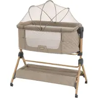 Kikkaboo Sleat Me 2 In 1 Beistellbett Für Zuhause Hochstuhl