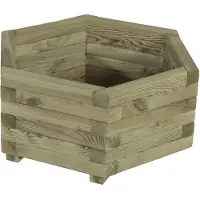 Intergard Blumenkasten holz sechskant 65x56cm