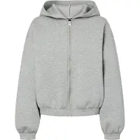 Pieces Pcbucuba Reissverschluss Scuba Hoodie | Grau | S