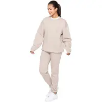 Enzo | Womens Oversized Sweatshirt Trainingsanzug Set