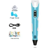 OEM Blauem USB-fähigem, faltenen prentenbuch mit Fingerhut, 3D-Druckset für Kinder, 1,75 mm Filament, DIY-Kunst, Reisebegleiter