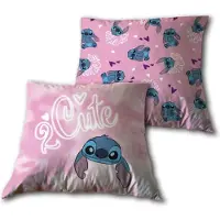 Aymax Disney Lilo und Stitch Cute Kissen, Zierkissen 40x40 cm