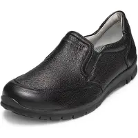 VITAFORM Hirschleder Slipper in schwarz | Gr.: 43