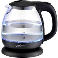 Maestro Elektrischer Glaswasserkocher Schwarz 1l 1100W MR-055-BLACK