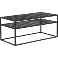FineBuy Couchtisch Glas Rechteckig Schwarz 100 cm Moderner Wohnzimmertisch mit Metallgestell & Ablage im Industrial Design Sofatisch mit Glasplatte