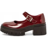 Art für Damen. 113731367003_008 Lederschuhe 1373 York burgundy (38), 5 bis 8 cm, Schnalle, Lässig, Klassisch, Bordeaux