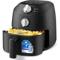 Midea Heißluftfritteuse MF-TN20D2 – 2 l, 1150 W, Frittieren ohne Öl, Heißluftfritteuse, Automatische Abschaltfunktion, Ölfrei, Leicht zu reinigen, BPA-frei, Schwarz