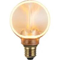 Enovalite LED Filament Leuchtmittel, CIRCLE, Amber, E27, 4W, 200lm, 1800K, dimmbar