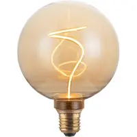 Enovalite LED Filament Leuchtmittel, YARN GLOBE, Amber, E27, 4.9W, 200lm, 1800K, dimmbar