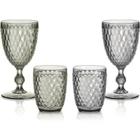 Brunner 2er-Set Weingläser 400 ml Coralux Grau