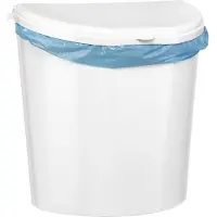 Brunner - Weißer PILLAR XL Abfallbehälter - Größe: 31,5 x 18 x H31,5 cm 10 l