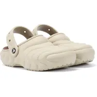 Crocs Classic Gefüttert Overpuff Damen Beige Clogs