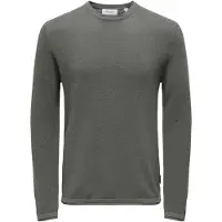 Only & Sons Only&Sons Pullover Herren Baumwolle grau meliert, XL 769290-0002-09970