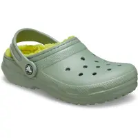 Crocs Clog Classic Lined Clog Kleinkinder Moss-Schuhgröße 22 - 23