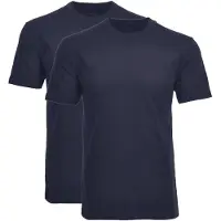 Ragman T-Shirt "T-Shirt 2er Pack", Herren, Gr. 3XL, blau (dunkelblau), Obermaterial: 100% Baumwolle CO., Shirts T-Shirt