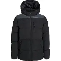 Jack & Jones JUNIOR Herren Jjeowen Reflective Puffer Sn Jnr, Black, Numeric_152
