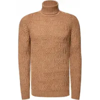 Rusty neal Melierter Grobstrick Rollkragen-Pullover