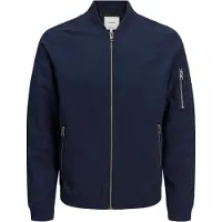 Jack & Jones Blouson "JJERUSH mit Stehkragen und Reißverschlusstaschen" ohne Kapuze unifarben, modisch, regular fit, Polyester