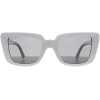 Montana Rectangle Womens Shiny White Smoke Polarized MP193