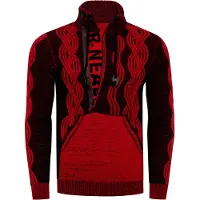 Rusty neal 1/2 Zip Pullover im Kontrast Design