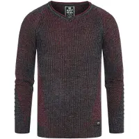 Rusty neal Grobstrick Slim Fit V-Neck-Pullover
