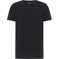 Mustang Kurzarmshirt "Herren Style Allen", Herren, Gr. 3XL, schwarz, Jersey, 95% Baumwolle, 5% Elasthan, Rundhals, Shirts Kurzarmshirt