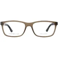 Tommy Hilfiger Rectangle Mens Matte Olive Brille