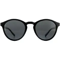 Polaroid PLD 1013/S Herren-Sonnenbrille Vollrand Rund Kunststoff-Gestell, schwarz