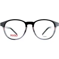 HUGO BOSS Hugo by Runde Herrenbrille Schwarz und Grau