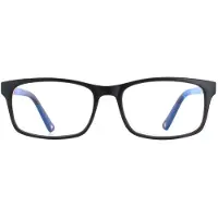 Montana Rechteckige Unisex-Mattschwarz-Brille