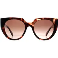 Prada PR14WS 01R0A6 Sonnenbrille mit karamellfarbenem Schildpatt und puderbraunem Farbverlauf
