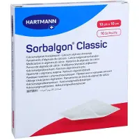 Kohlpharma GmbH Sorbalgon Classic 10x10 Cm Calciumalginat-kompr. 10 St