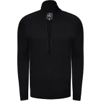 Rusty neal Feinstrick im Biker-Stile Slim Fit Strick-Jacke
