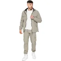 Enzo Milano | Herren Poly Cargo-Trainingsanzug Set