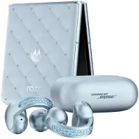 Motorola razr 60 + moto buds loop, 17,5 cm (6.9"), 8 GB, 256 GB, 50 MP, Android 15, Blau