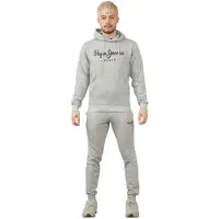 Pepe Jeans London Herren-Trainingsanzug-Set in Grau