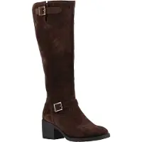 Hush puppies Heidi Leder Damen Braun Wildleder Stiefel