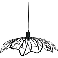 Dyberg Larsen Blumen Pendelleuchte Matt Schwarz - DybergLarsen , Blumen, dimmbar, Schwarz, für Wohnzimmer, Metall, Design